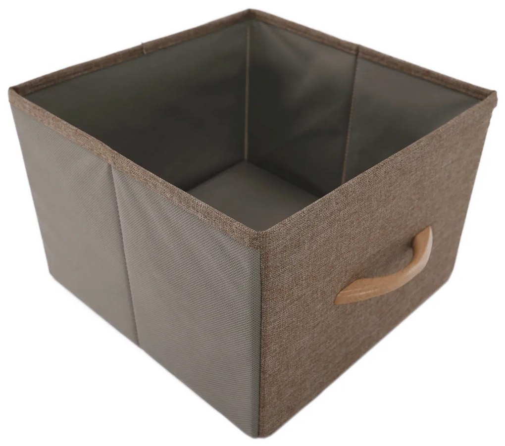 HAZEL TYP 1 szekrény szövet fiókokkal, barna, L