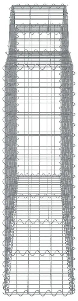 5 db íves horganyzott vas gabion kosár 200x30x100/120 cm