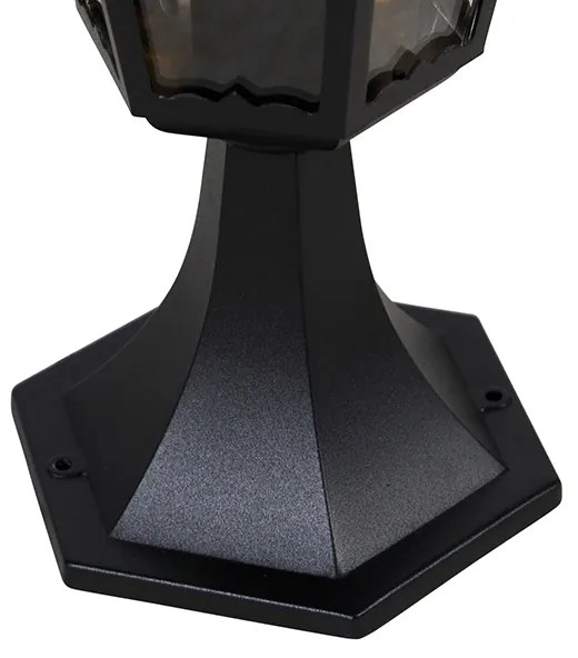 Klasszikus kültéri lámpa talp fekete 48,6 cm IP44 - Havana