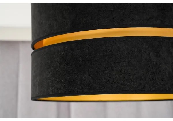 Duolla - Felületre szerelhető csillár DUO 1xE27/15W/230V átm. 40 cm fekete/arany