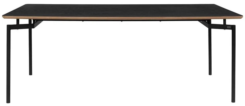 Fekete étkezőasztal 100x200 cm Alto – Støraa