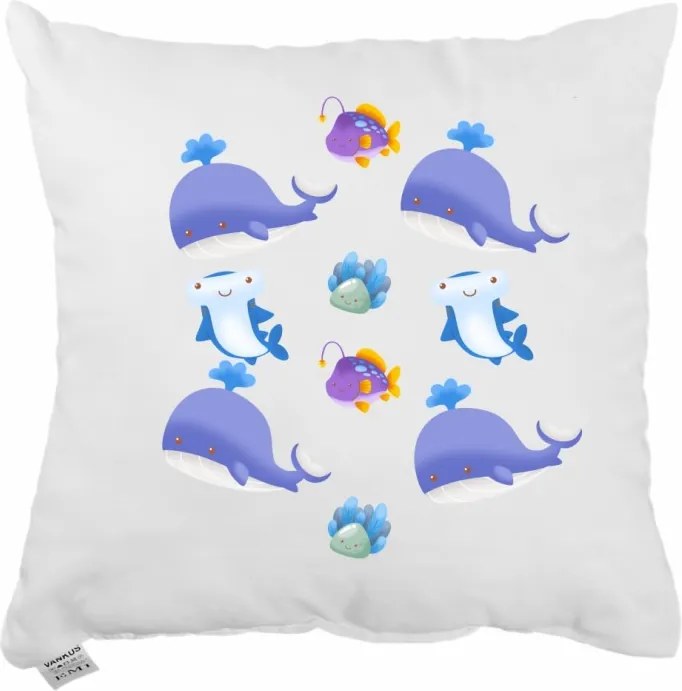 EMI Ocean Friends díszpárna 40x40 cm
