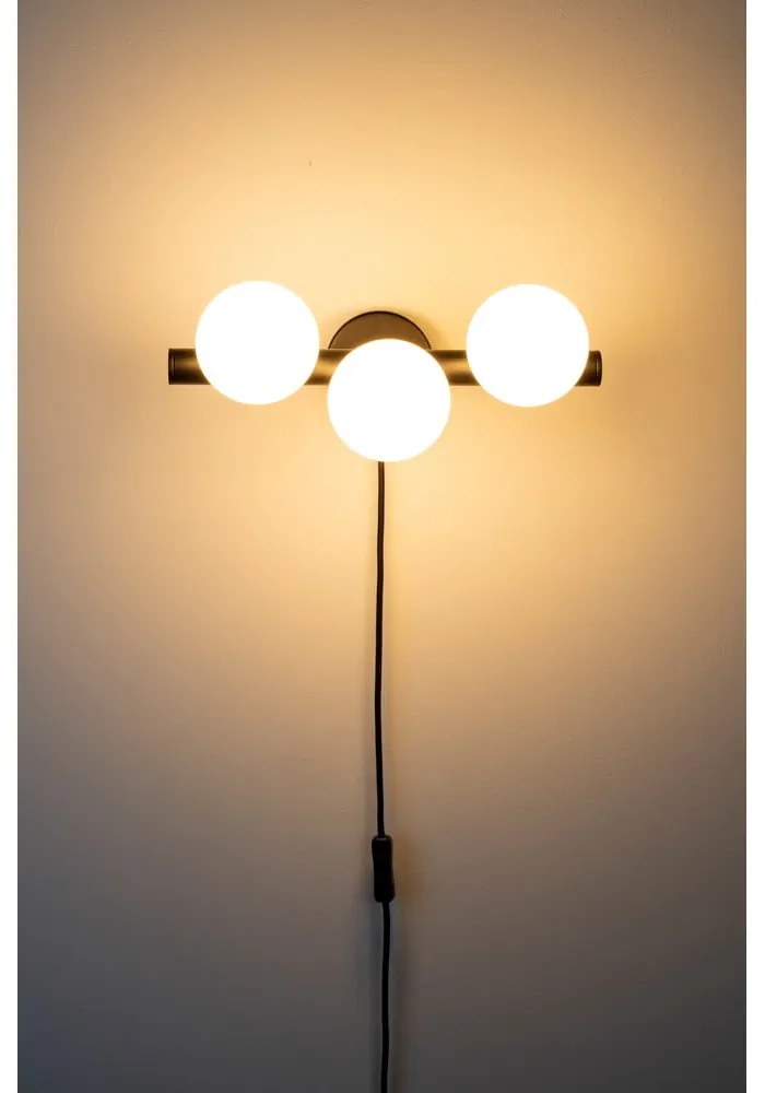 Fekete-fehér fali lámpa Monica – White Label