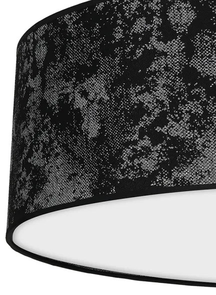 Mennyezeti lámpa SATINO 3xE27/60W/230V fekete/ezüst