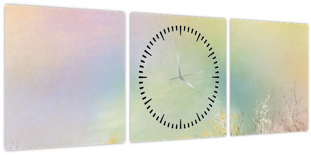 Kép - Festett rét 2 (órával) (90x30 cm)