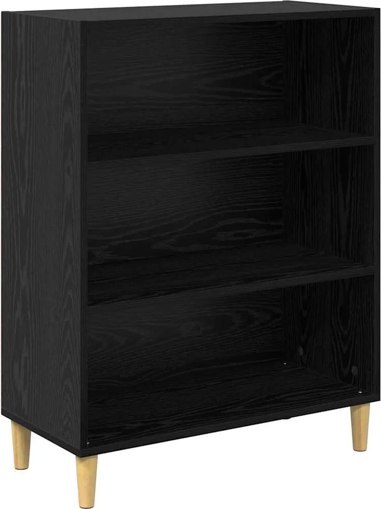 vidaXL Széf Fekete tölgy 69,5 x 32,5 x 90 cm Faanyag