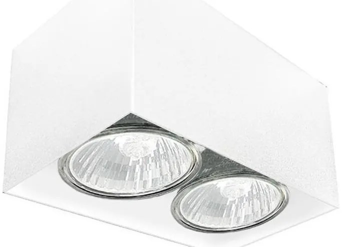 Brosline 1077 - Irányítható spotlámpa CAGE 2xGU10/10W/230V fehér