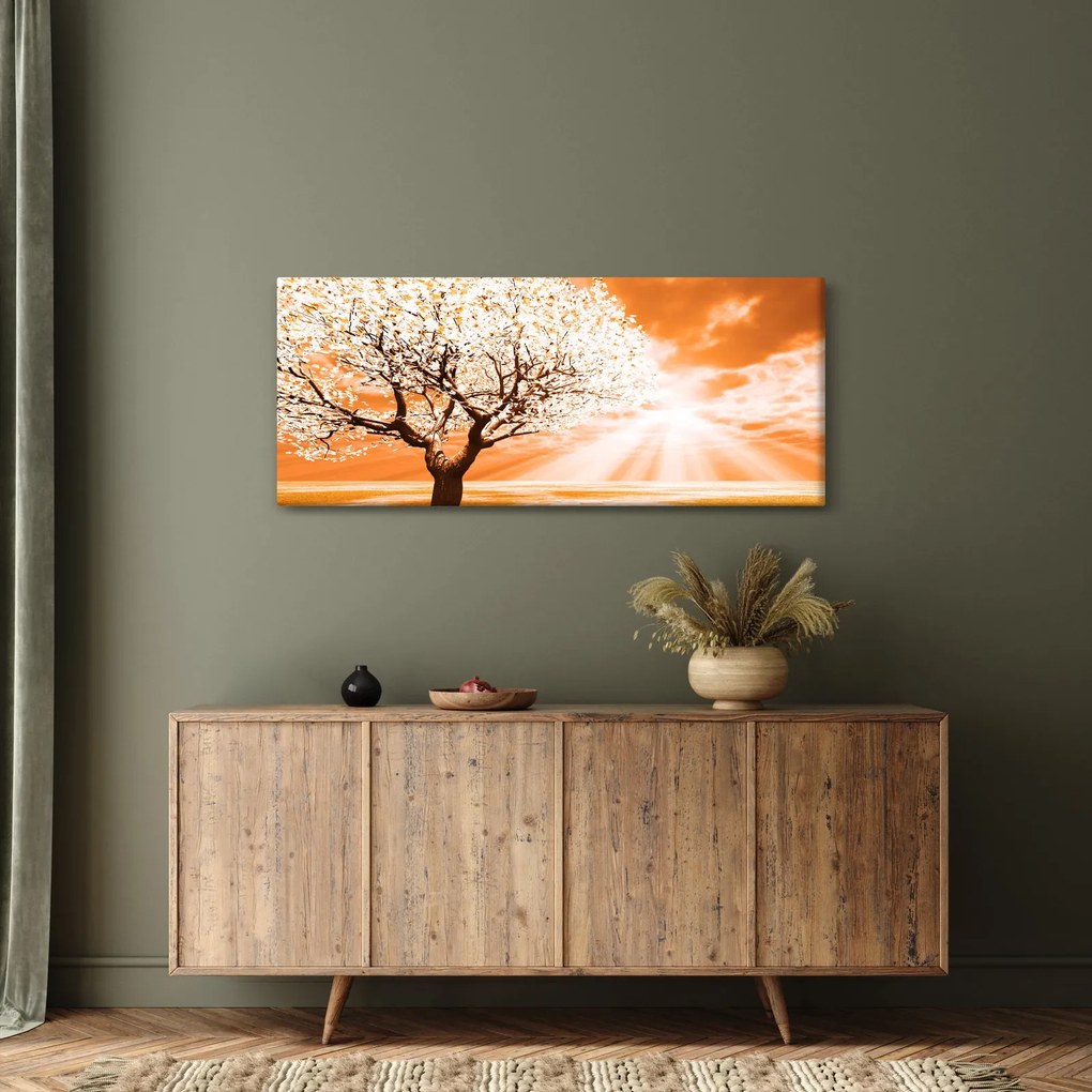 Narancssárga fa képe (120x50 cm)