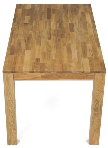 Tömör Tölgy Étkezőasztal 140×80 cm. DS-H140 DUB