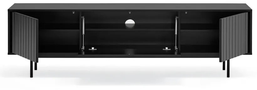 Fekete TV-állvány 180x52 cm Sierra – Teulat
