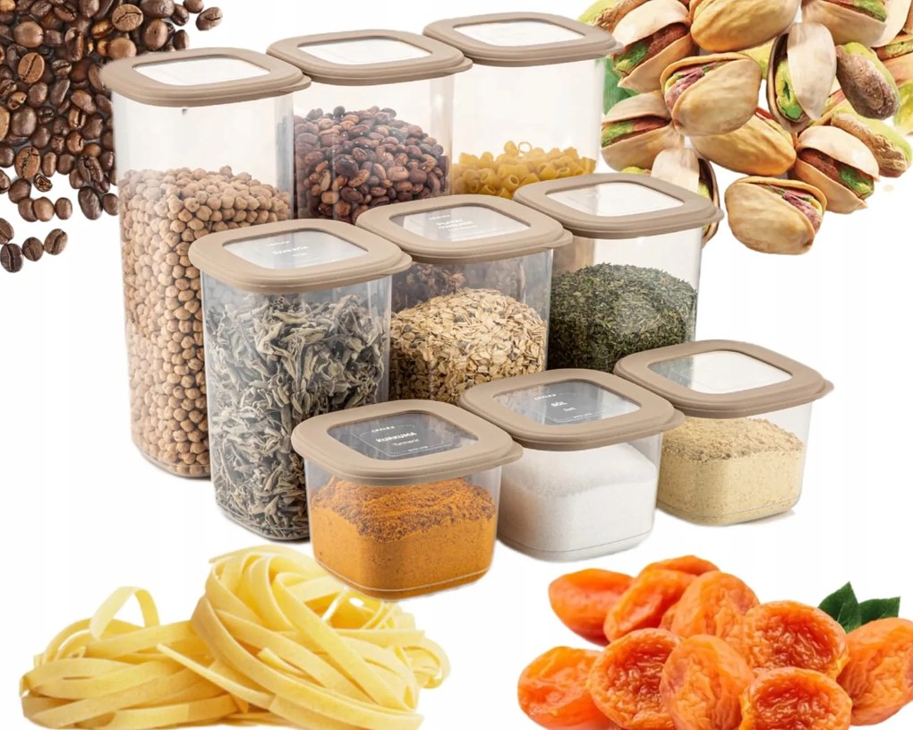 Cralex Tosca Bézs 9 Db-os Ételtároló Szett 3x550ml/3x1,2L/3x1,7L