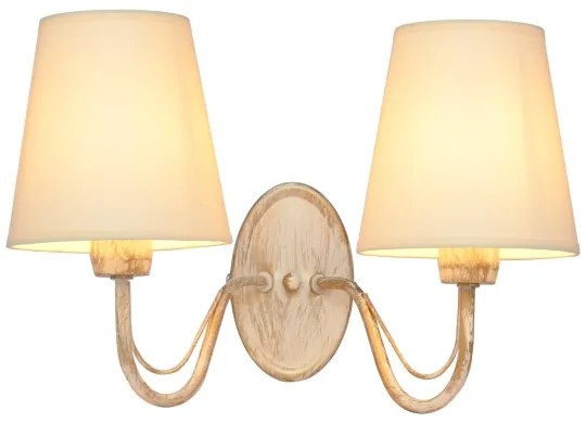 Fali lámpa MALBO 2xE27/15W/230V bézs