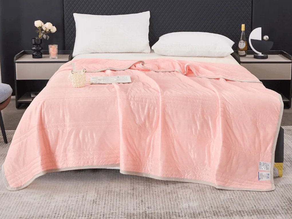 Hűsítő nyári paplan CELIA, lazac színű Méret: 140 x 200 cm