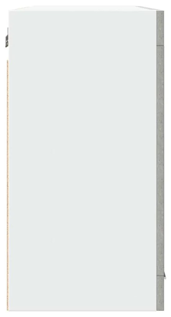 “Lyon” függő üvegszekrény betonszürke 80x31x60 cm