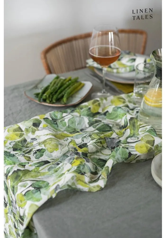 Len asztali futó 40x200 cm Lotus – Linen Tales