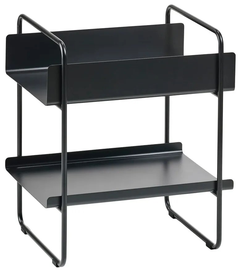Fekete fém konzolasztal 36x48 cm A-Console – Zone