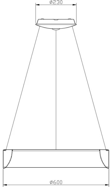 Deko-Light 342125 - LED Dimmelhető csillár SCULPTORIS LED/27W/230V 4000K átm. 60cm