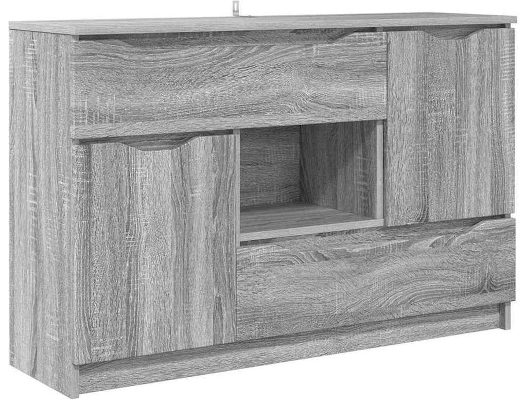 Széf fiókkal Szürke Sonoma 100 x 30 x 65,6 Faanyag