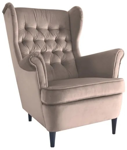 Harry Velvet fotel bézs