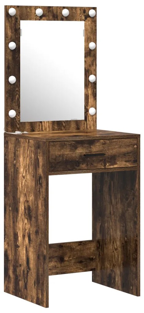 Öltözködőasztal fiókkal ajtóval Barna 50 x 41 x 135 cm Faanyag