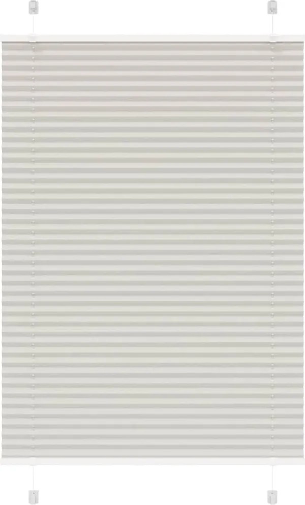 vidaXL pliszírozott redőny világosszürke 90x150 cm szövetszélesség