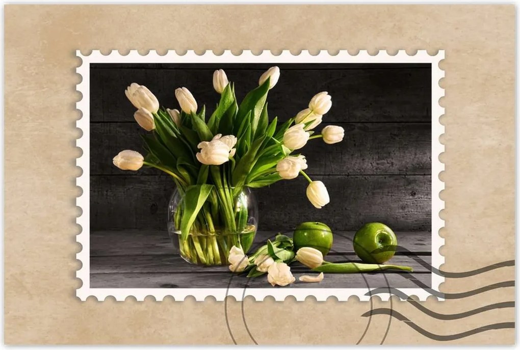 Poszterek 90x60 Tulipánok vázában