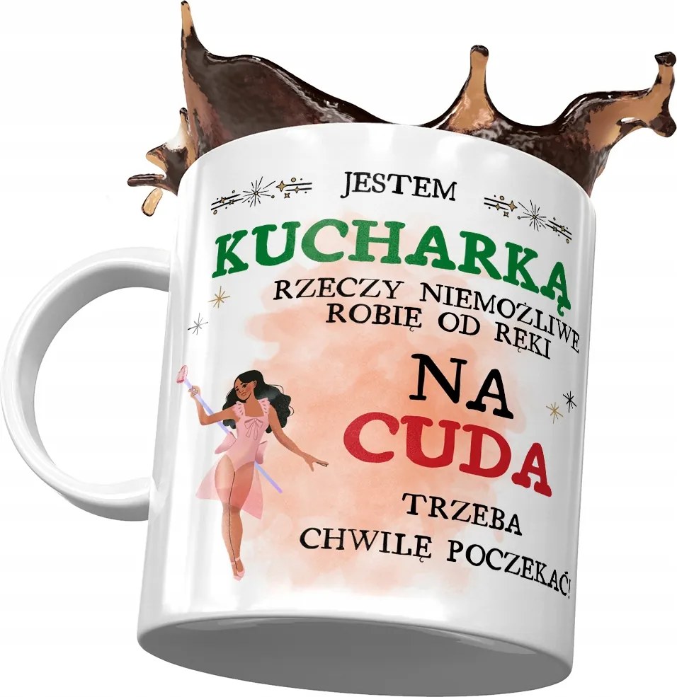 Bögre Szakácsnőnek A Csodákra Várni kell Ajándék Nyomtatott Fotóval