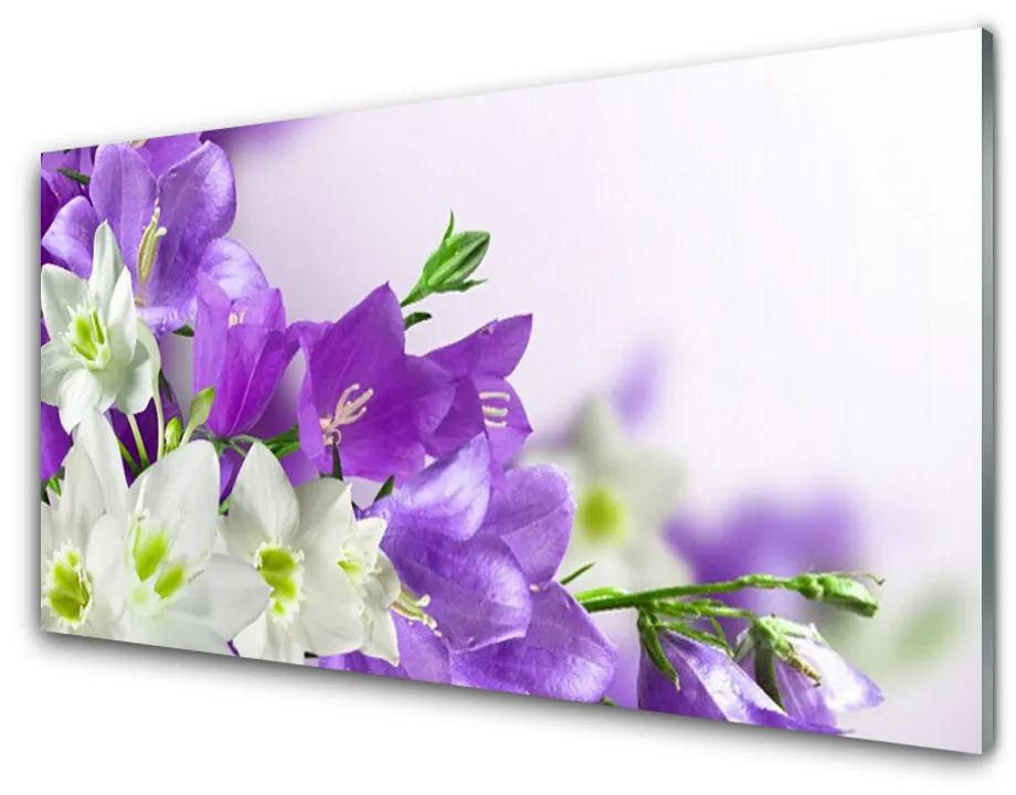 Akrilüveg fotó virágok növények 140x70 cm