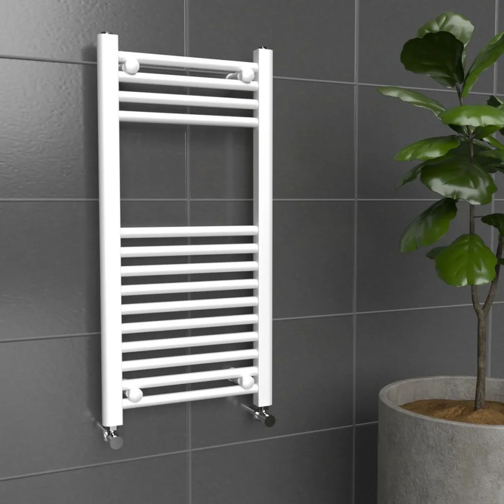 Törölközőszárító radiátor - Viva Platinum Therm - EGYENES - fehér - 500 x 800 mm