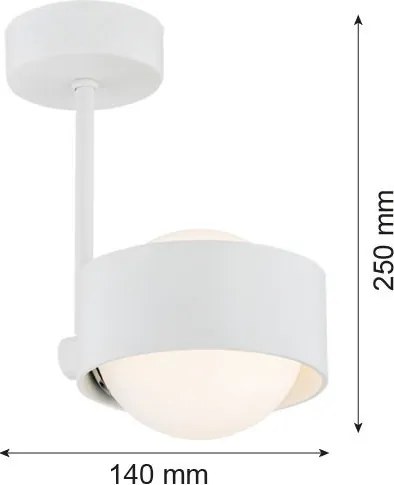 ARGON 8058 MASSIMO PLUS Modern Mennyezeti Lámpa Fehér, Opál Szőnyeg G9 IP44