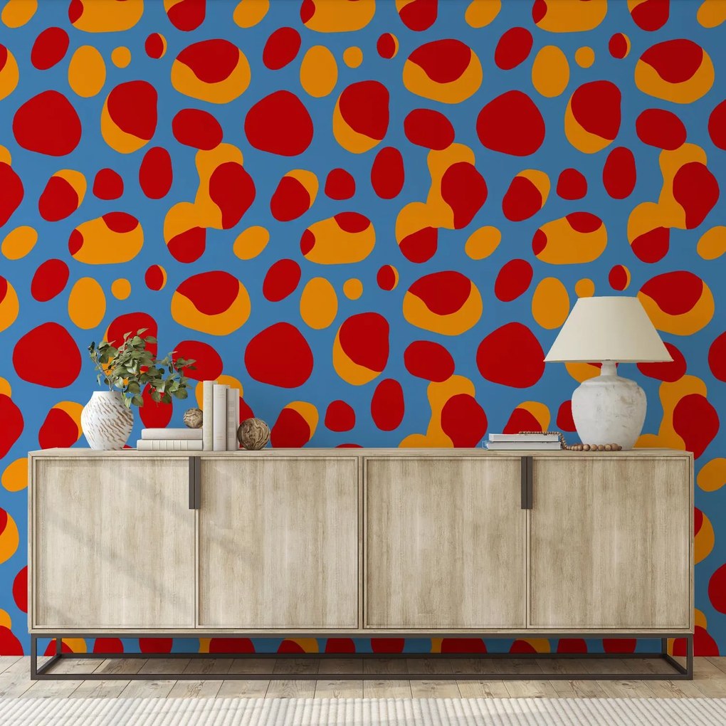 Fotótapéta - Retro színes foltok (147x102 cm)