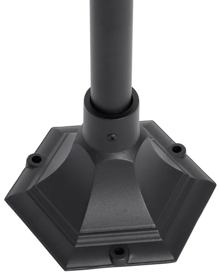 Klasszikus kültéri lámpa fekete 135 cm IP44 - Berta