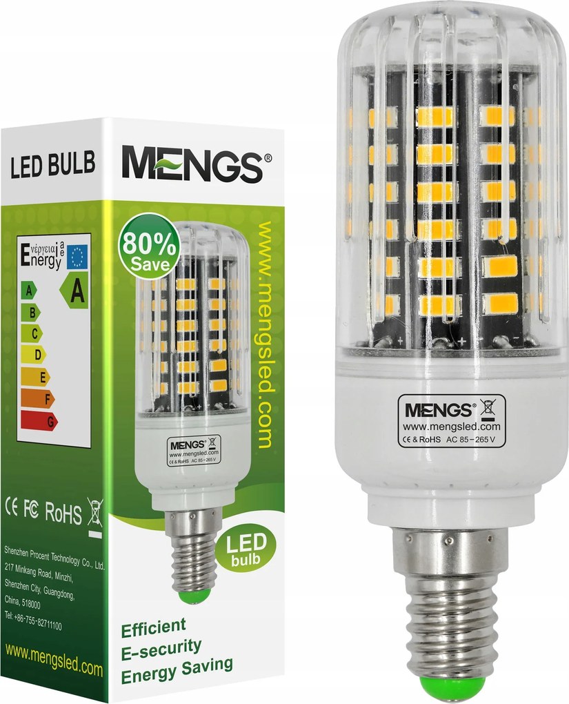Led izzó E14 7W=55W hideg fehér 560LM