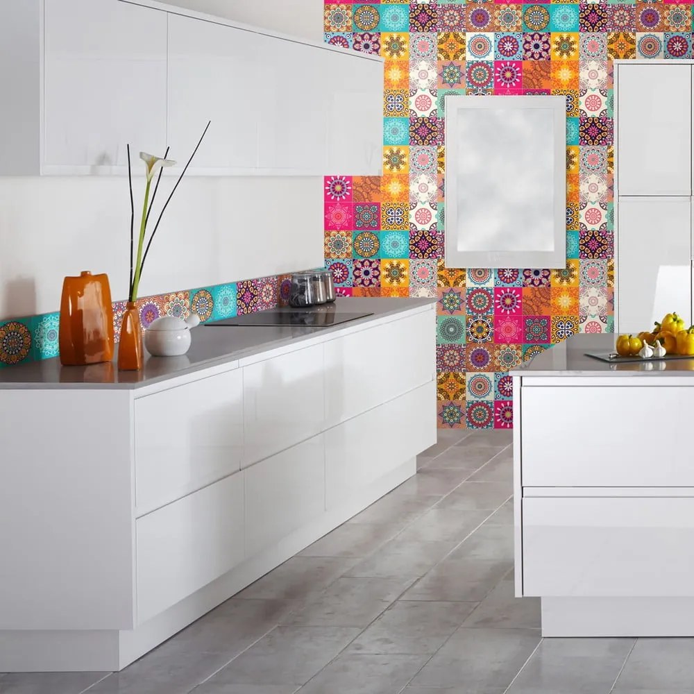 Clarissa 24 db-os dekor falmatrica szett, 10 x 10 cm - Ambiance