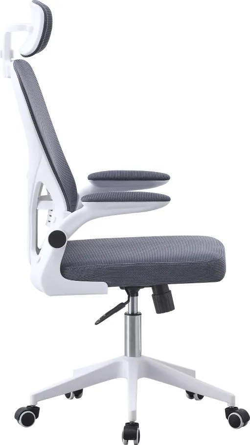 Irodai szék, szürke/fehér, MAGUS