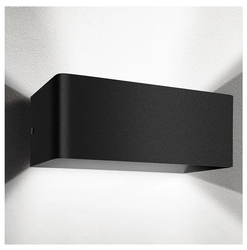 Aigostar B.V. Aigostar - LED Fali lámpa LED/12,5W/230V 20x10 cm fekete AI0562