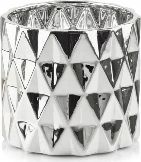 Virágtartó Kerámia Fedél Modern Ezüst