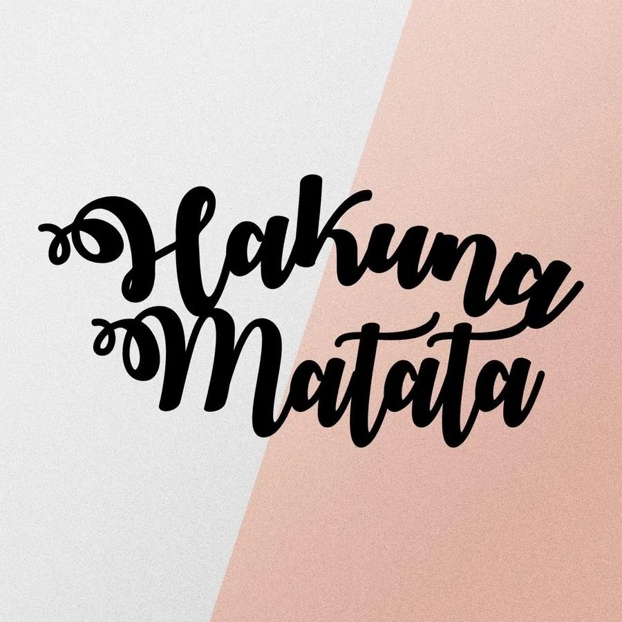 Fém fali dekoráció, Hakuna Matata
