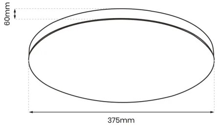 LED Mennyezeti lámpa SLIMI LED/24W/230V IP40 fekete