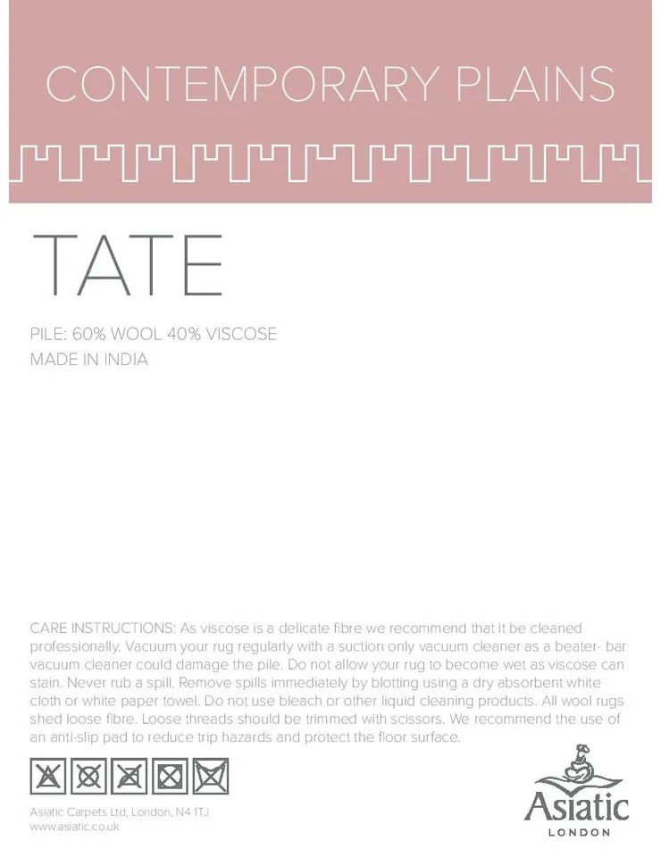 Tate Tonal Textures világos krémszínű szőnyeg, 120 x 170 cm - Asiatic Carpets