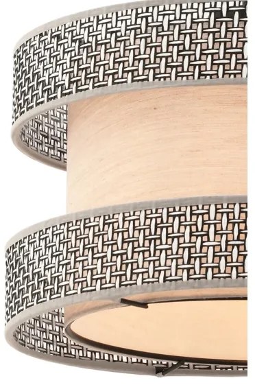 Zsinóros HALO csillár 1xE27/60W/230V, bézs/szürke