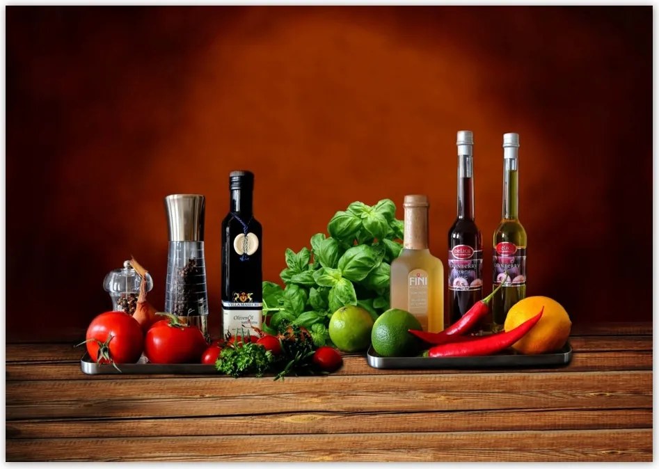 Fotótapéta flizelina 208x146 Zöldségek Fűszerek