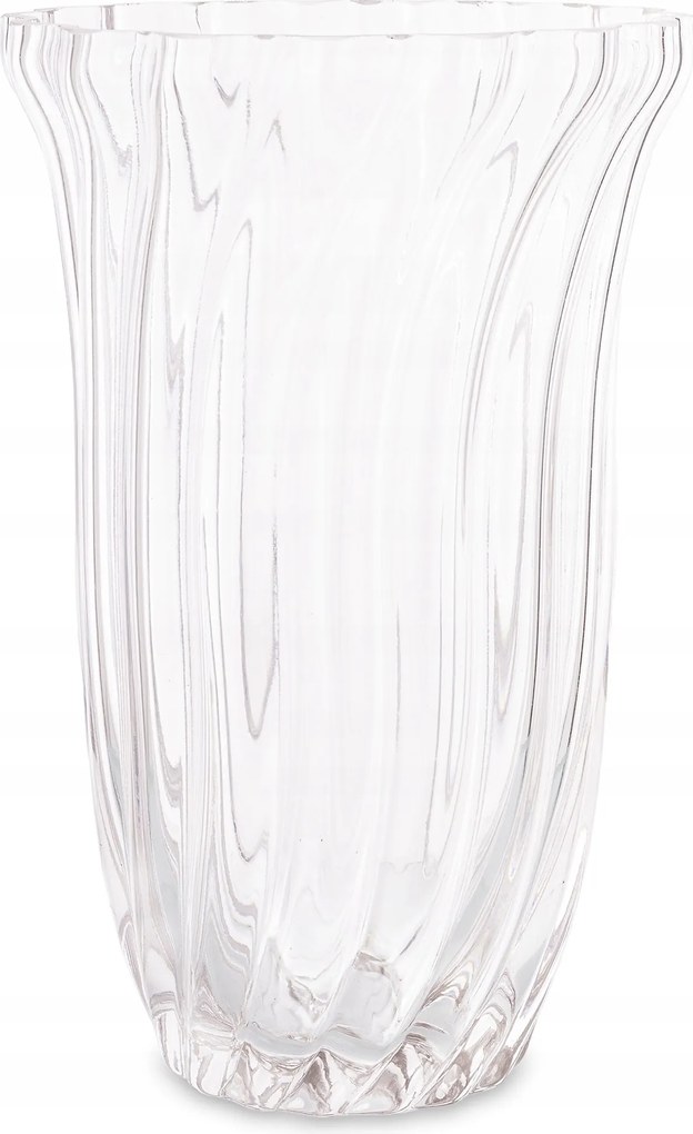 Virág Váza Üveg Dekoráció Elegáns Szoba Átlátszó 20 CM