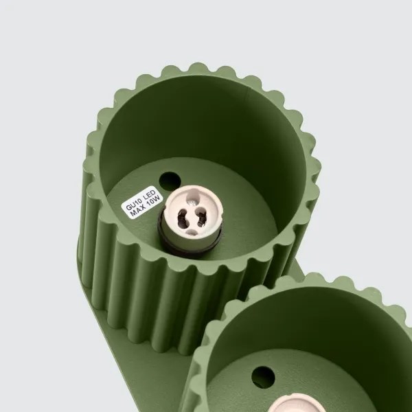 Sollux SL.1795 - AURA spotlámpa 2xGU10/10W/230V zöld