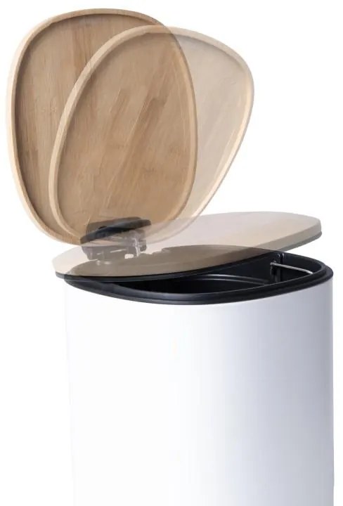 Erga Osti, lágyan záródó szemetes 5L, barna-fehér, ERG-YKA-CH.OSTI-WHT