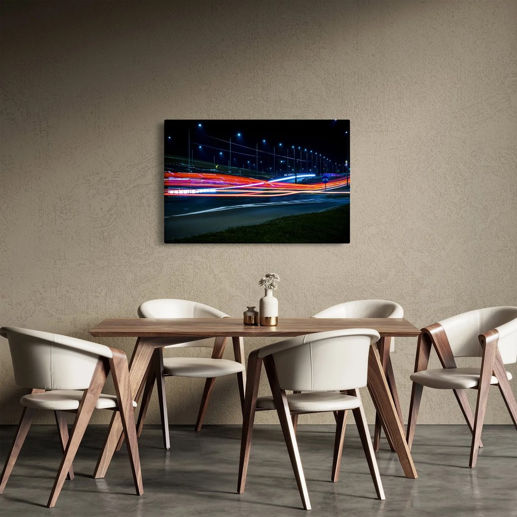 Éjszakai város képe (90x60 cm)