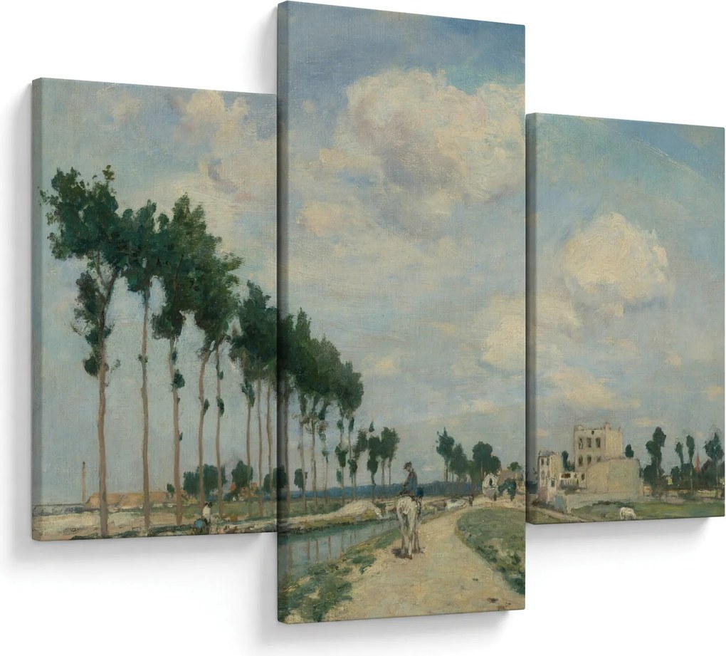 Kép - Johan Barthold Jongkind, The Towpath, reprodukciók (90x60 cm)