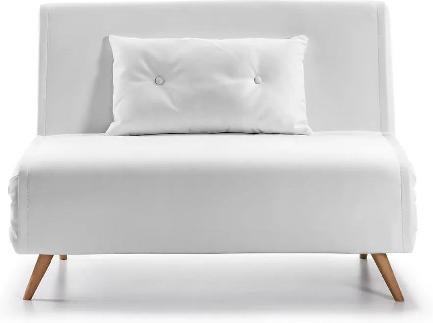 Tupana kinyitható fehér műbőr kanapé - La Forma