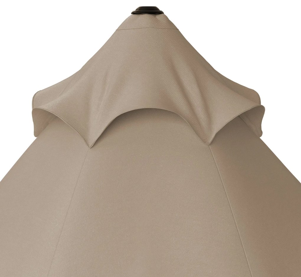 Kingsleeve® Kerti napernyő Maui Ø330cm - taupe