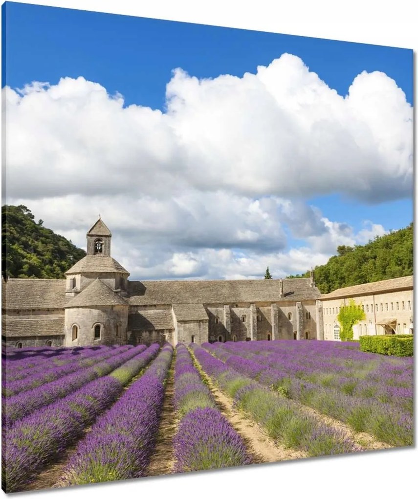 Vászonkép 90x90 Francia Provence és a lávamező
